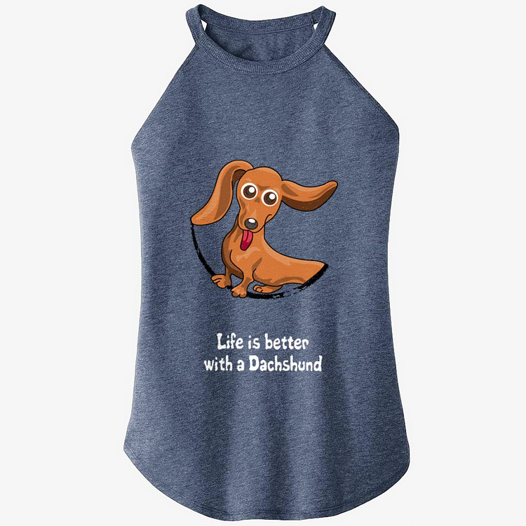 Life Is Better With A Dachshund, Dachshund Rocker Tank Top