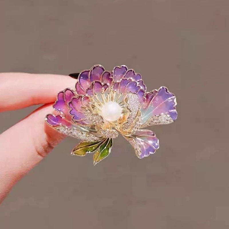 Elegant Minimalist Pin Rose Flower Alloy Plating Women’s Brooches