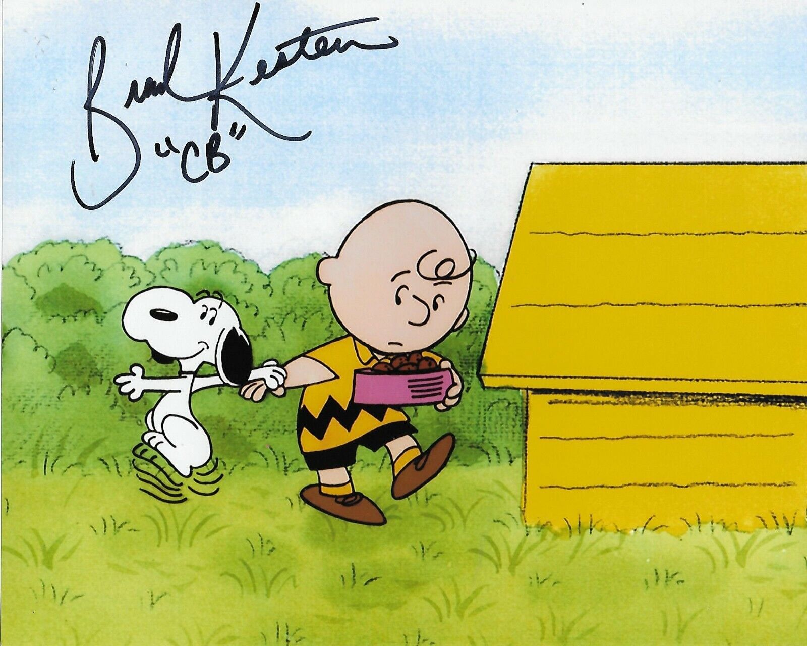 Brad Kesten Charlie Brown Peanuts Original Autographed 8X10 Photo Poster painting #14