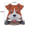 8pcs DIY Anti Slip Dog Coasters Stackable Creative for Tabletop Protection