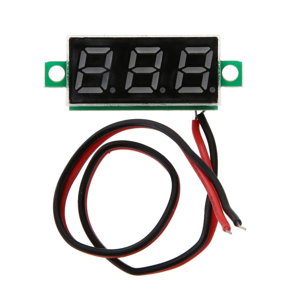 

Mini 0.28Inch Dc 2.5V-30V Led Digital Battery Voltage Meter Voltmeter Panel, 501 Original