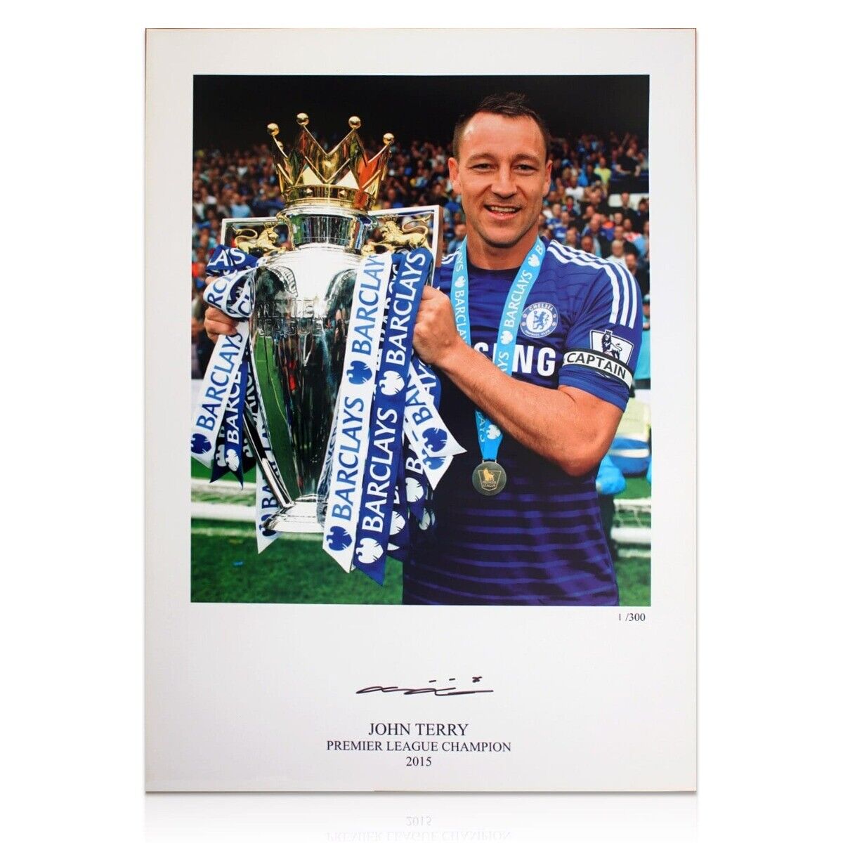 John Terry Signed Chelsea Photo Poster painting: Premier League Champion