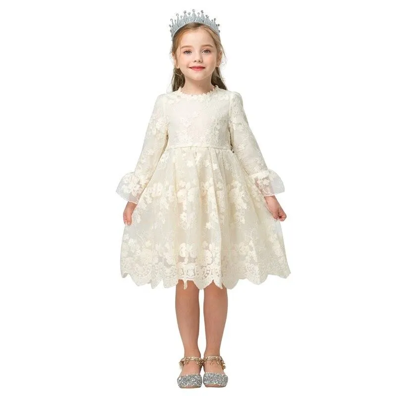 New Year Girls Knitted Dress Autumn Winter Clothes Reindeer Kids Dress for Little Girl Princess Cotton Warm Christmas Dresses