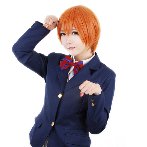 Love Live Hoshizora Rin Orange Cosplay Wig 30cm SP152880