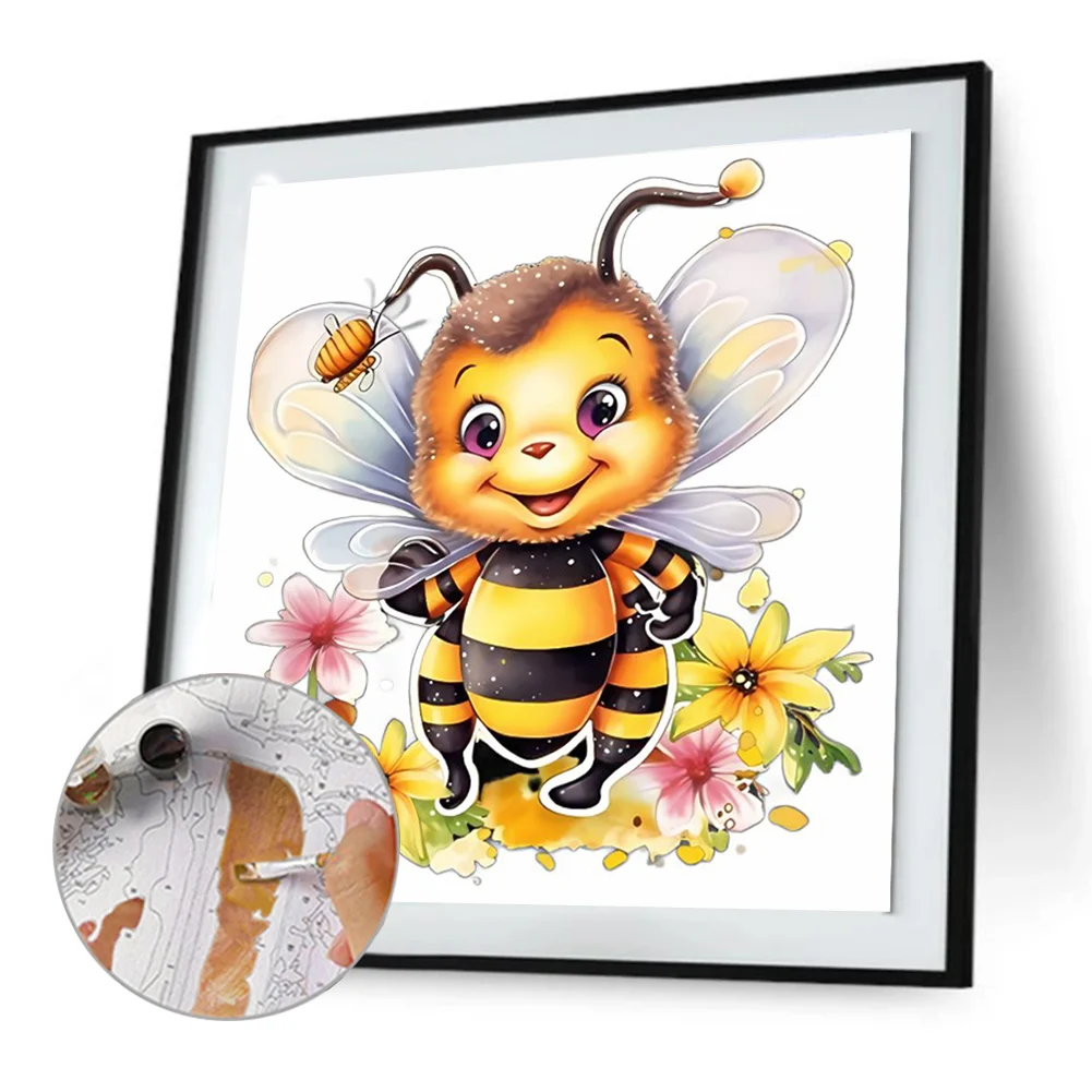 DIY Paint By Number 40*40cm - Hard-Working Bees