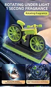 Car Solar Bicycle Aromatherapy, Rotating Solar Air Freshener