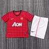 Joyfball 2012-2013 Kids Size Retro Manchester United Home Football Shirt 1:1 Thai Quality