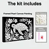 uk.everydayedeals DIY Pearl Painting With Frame - Handmade Self-Adhesive Pearls - Turtle(20*30cm)