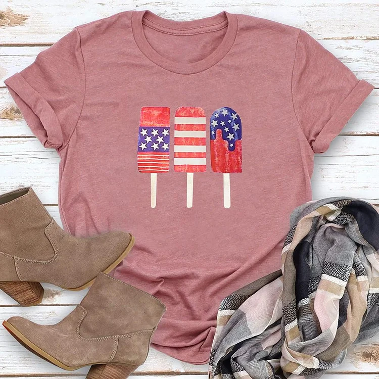 Independence Day Ice Cream T-shirt-Annaletters