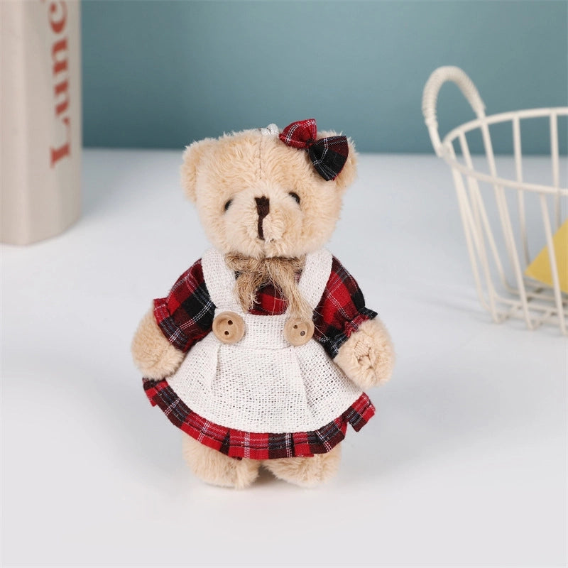 Cute Bear PP Cotton Unisex Bag Pendant Keychain