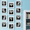 12Pcs DIY Pearl Painting Butterfly Fairy for Home Wall Decor(15x15cm)