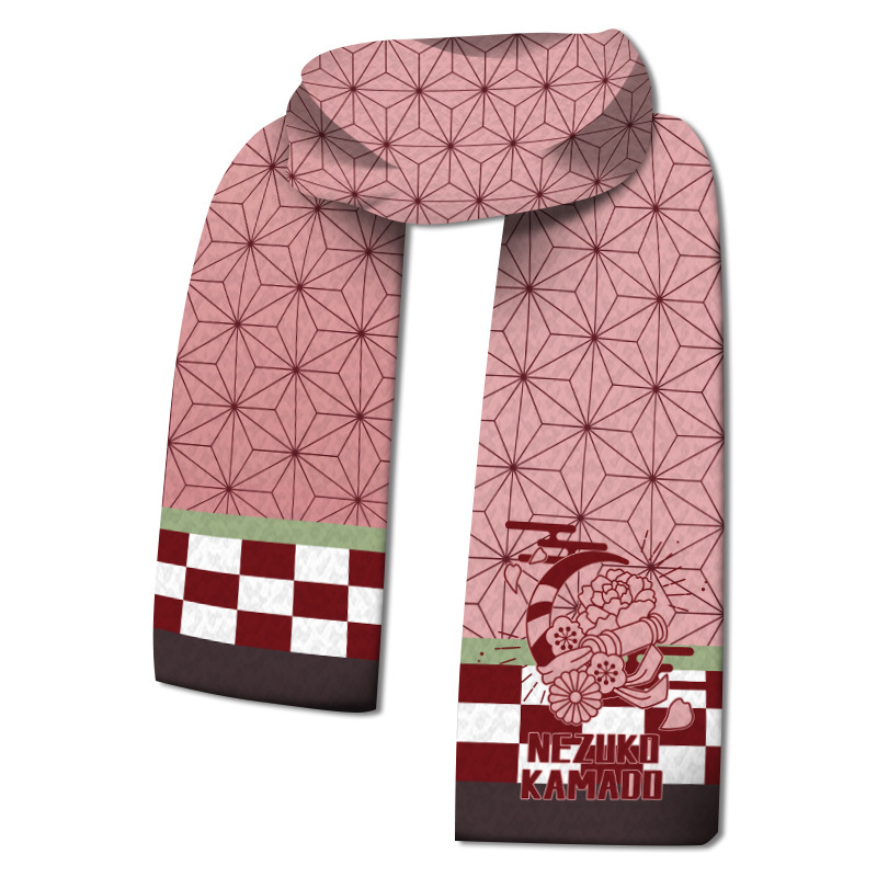 

Demon Slayer Kimetsu No Yaiba Anime Scarf Leisure Street Cosplay Costume, 501 Original