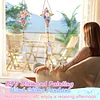 2pcs Flower Cross Diamond Painting Double-sided Crystal Window Suncatcher Craft Set Birthday Gifts Home Garden Decor Hanging Kit