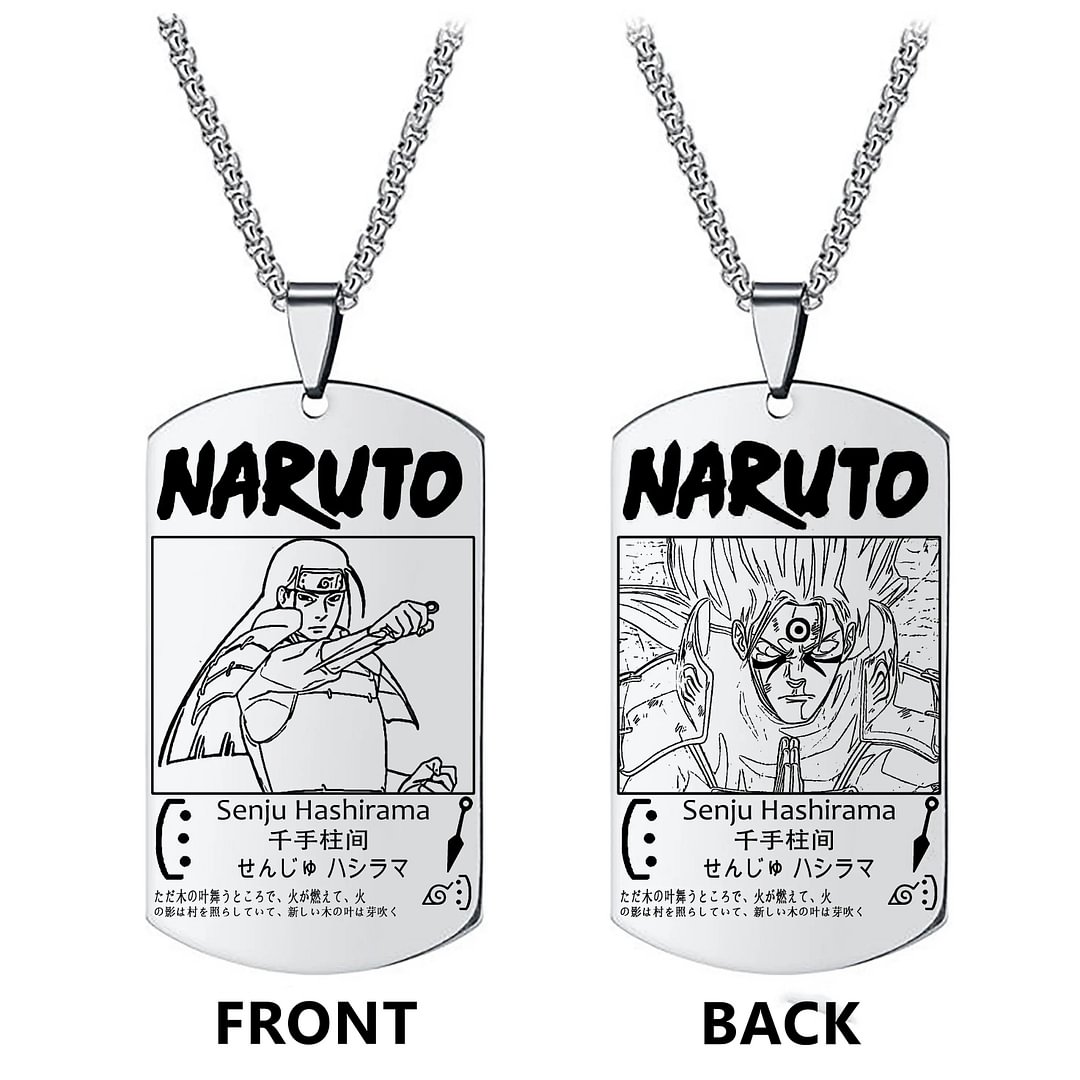 Naruto Seju Hashirama Anime Merch Necklace weebmemes