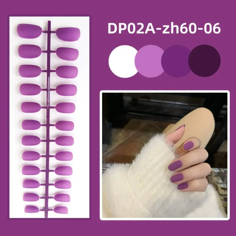 Ddmcloud 24pcs Long Ballerina Fake Nails Blue Crystal Flowers Pink Bow French False Nails Full Cover Press on Nails DIY Detachable
