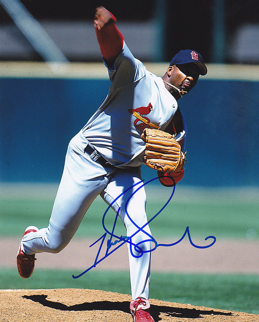 HEATHCLIFF SLOCUMB ST. LOUIS CARDINALS SIGNED 8x10