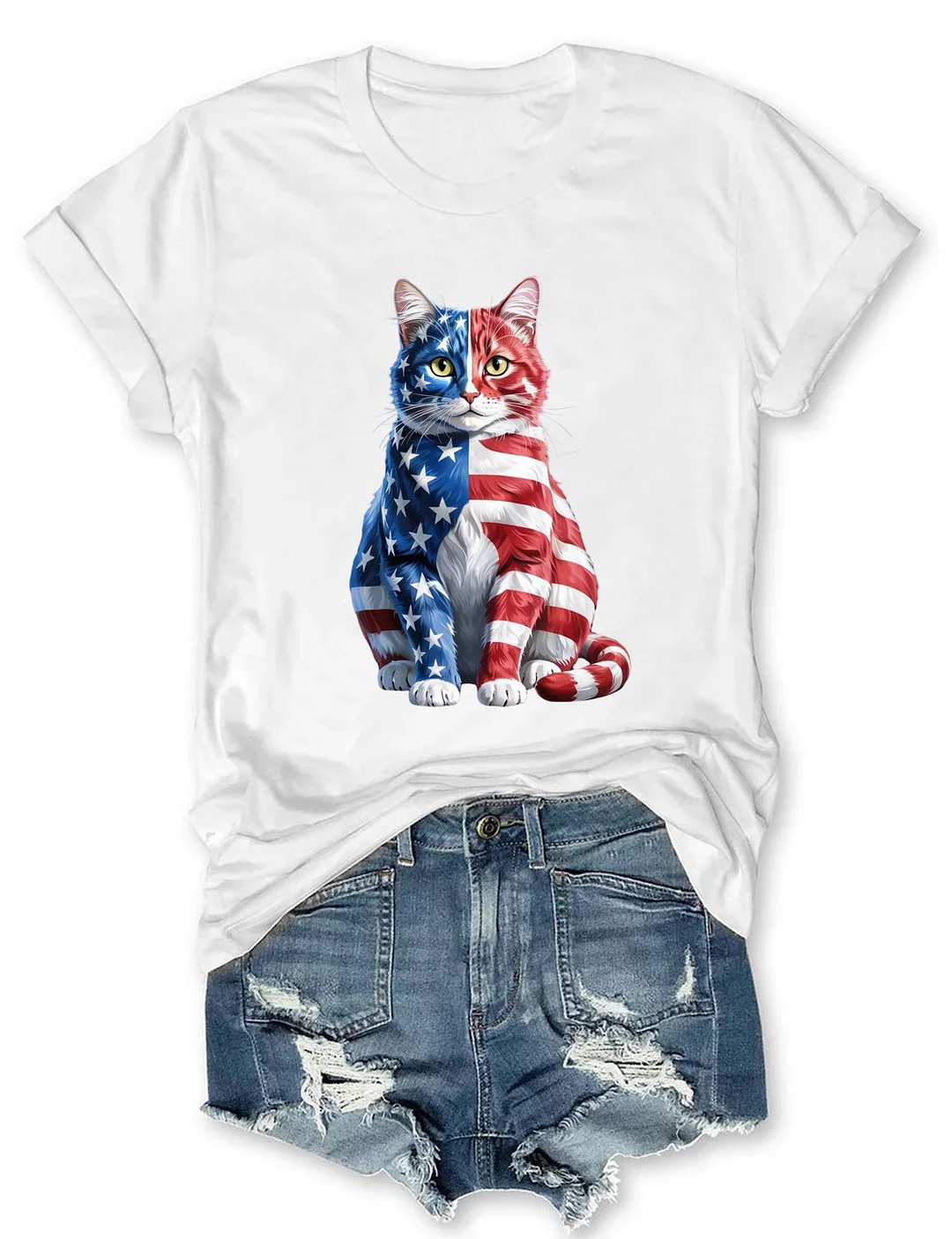 4th Of July Cat T-shirt