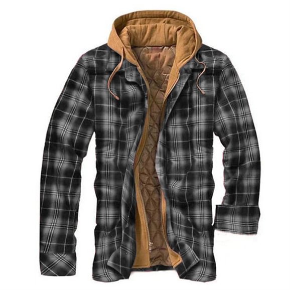 Flannel Hooded Jacket