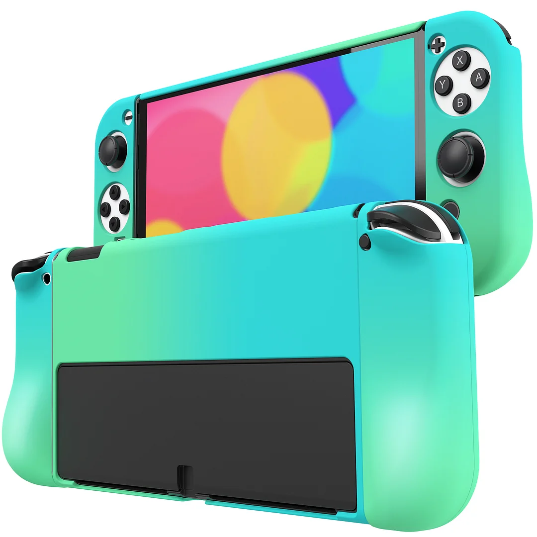 DinoFire Case for Nintendo Switch - Protective Cover Case for Nintendo Switch OLED and Joy-Con Controller with Screen Protector and Thumb Grips