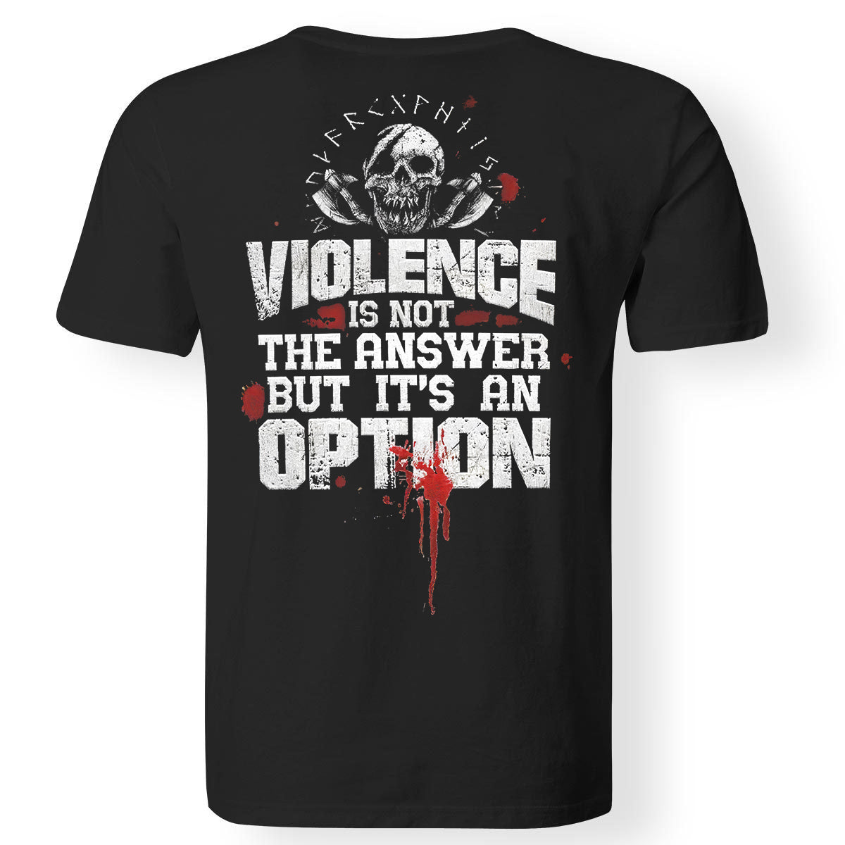 Vikings Violence Is Not The Answer Printed Men's T-shirt WOLVES