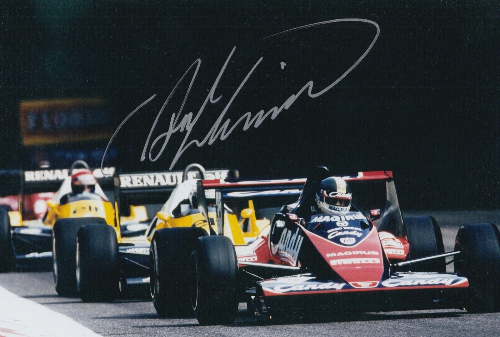 Derek Warwick Hand Signed 12x8 Photo Poster painting F1 Autograph Candy Toleman