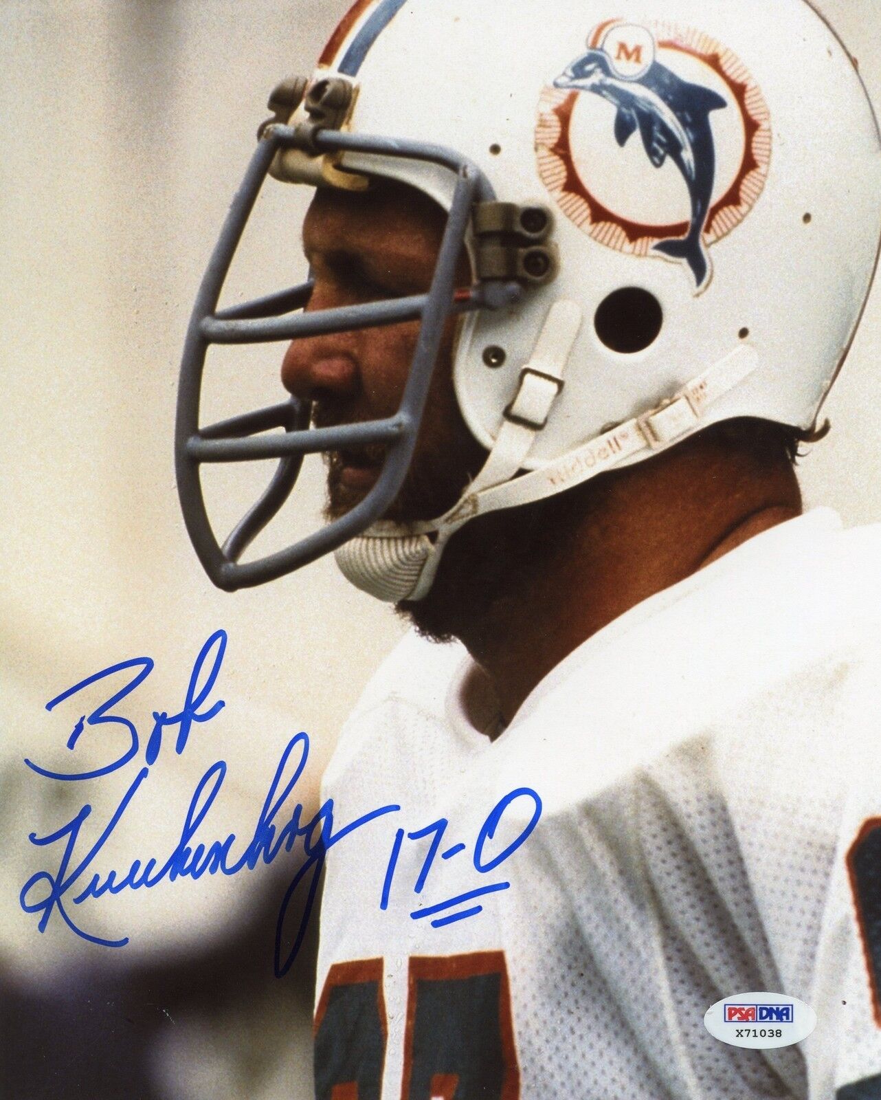 Bob Kuechenberg 8x10 Photo Poster painting Signed Autographed Auto PSA DNA COA '72 Dolphins 17-0