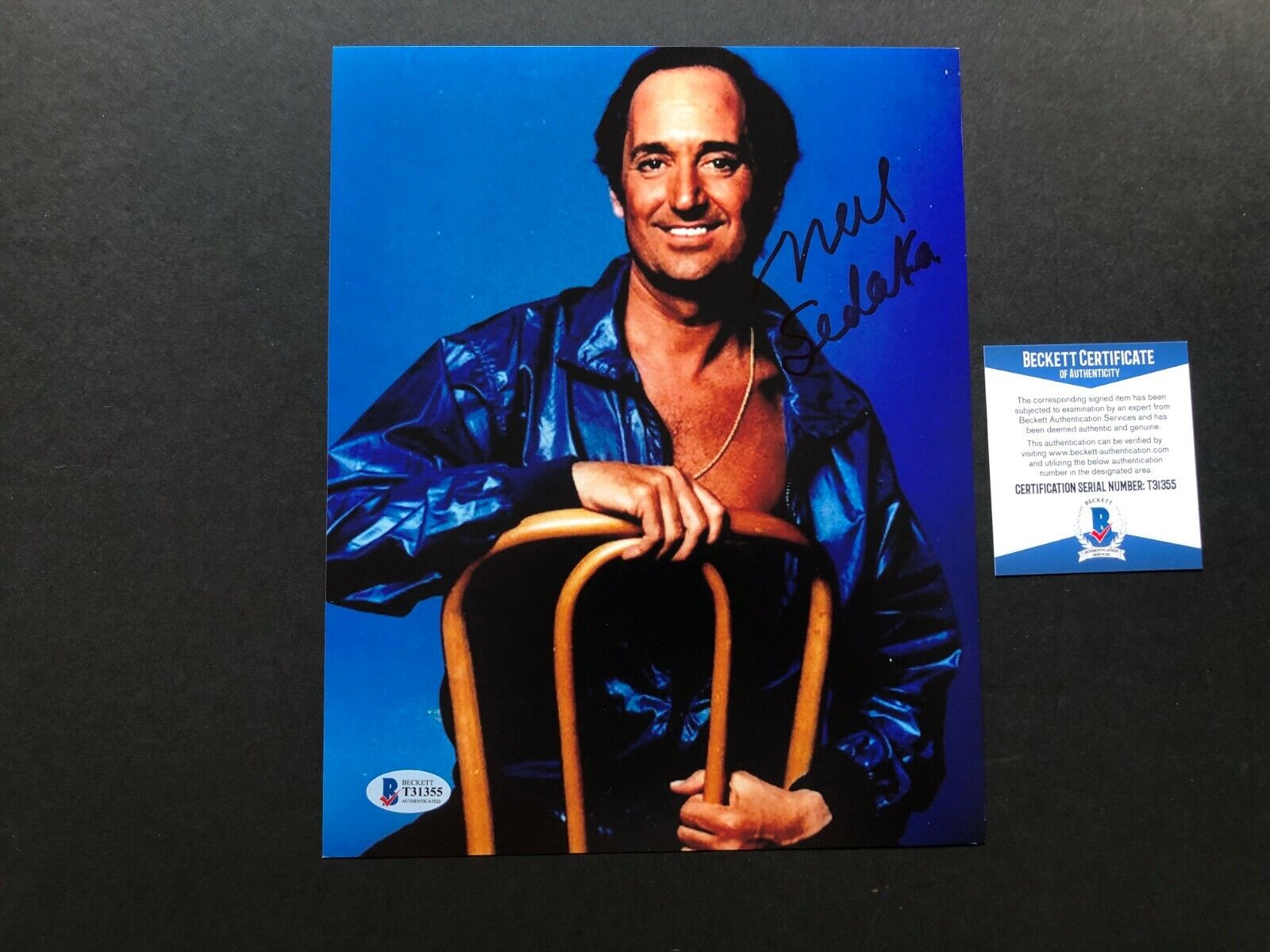 Neil Sedaka Rare! signed autographed 8x10 Photo Poster painting Beckett BAS coa