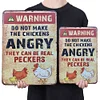 Chicken Warning - Vintage Metal Signs(8*12Inch/12*16Inch) - Chicken