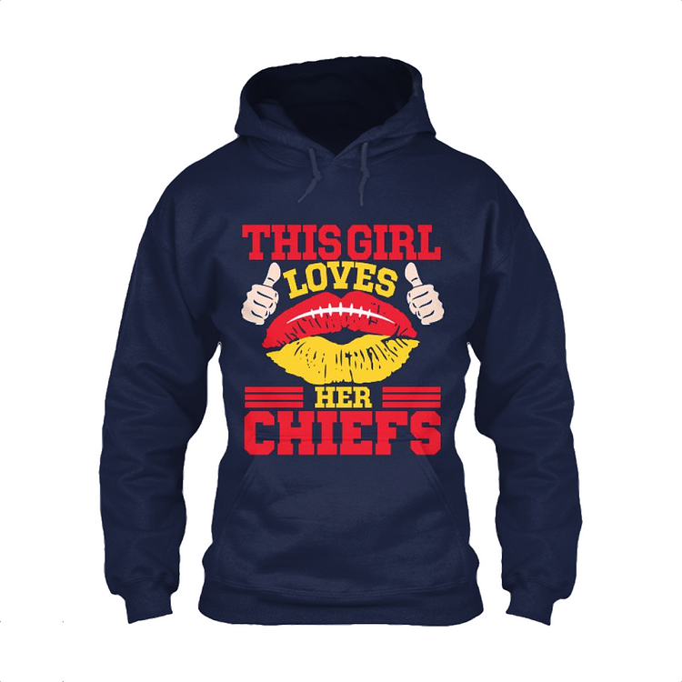 This Girl Loves Her Chiefs, Football Classic Hoodie