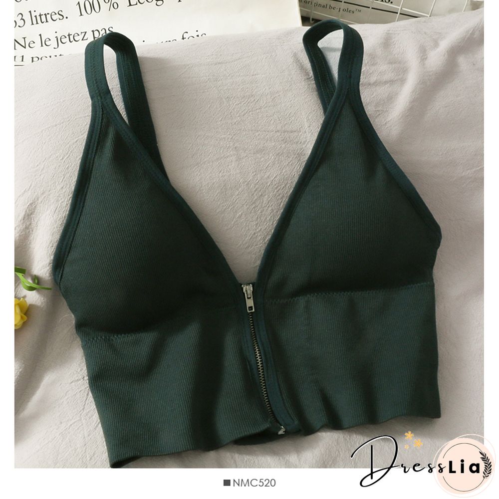 Korean Crop Tops Slim Fit Spaghetti Strap Tanke Top Women Built In Bra Off Shoulder Versatile Striped Camisole Sleeveless Ins