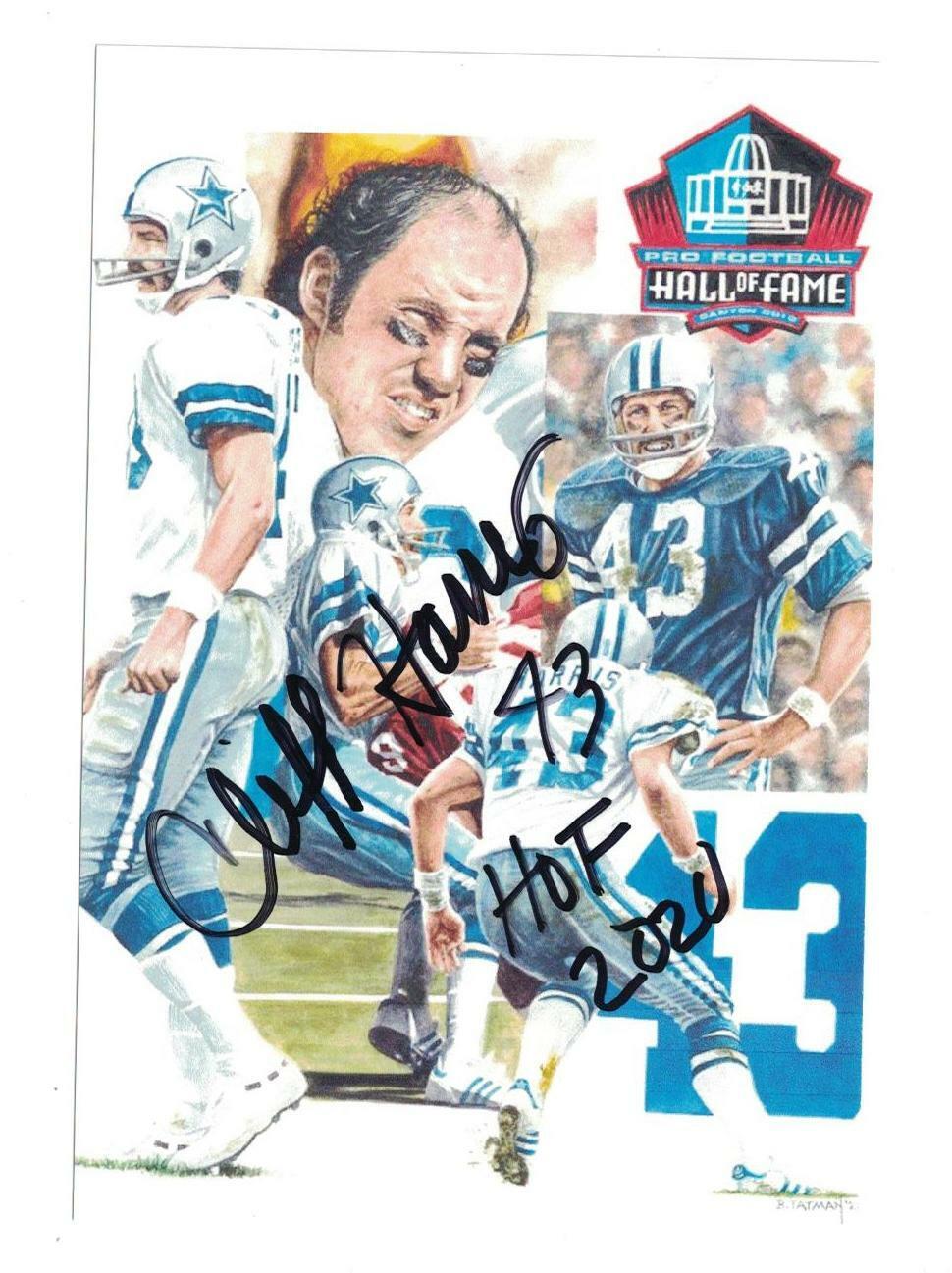 Cliff Harris Signed Autographed 4x6 Photo Poster painting Dallas Cowboys HOF 2020 A