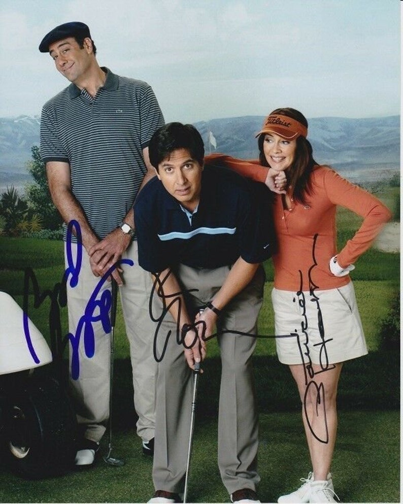 Patricia heaton brad garrett and ray romano signed everybody loves raymond Photo Poster painting