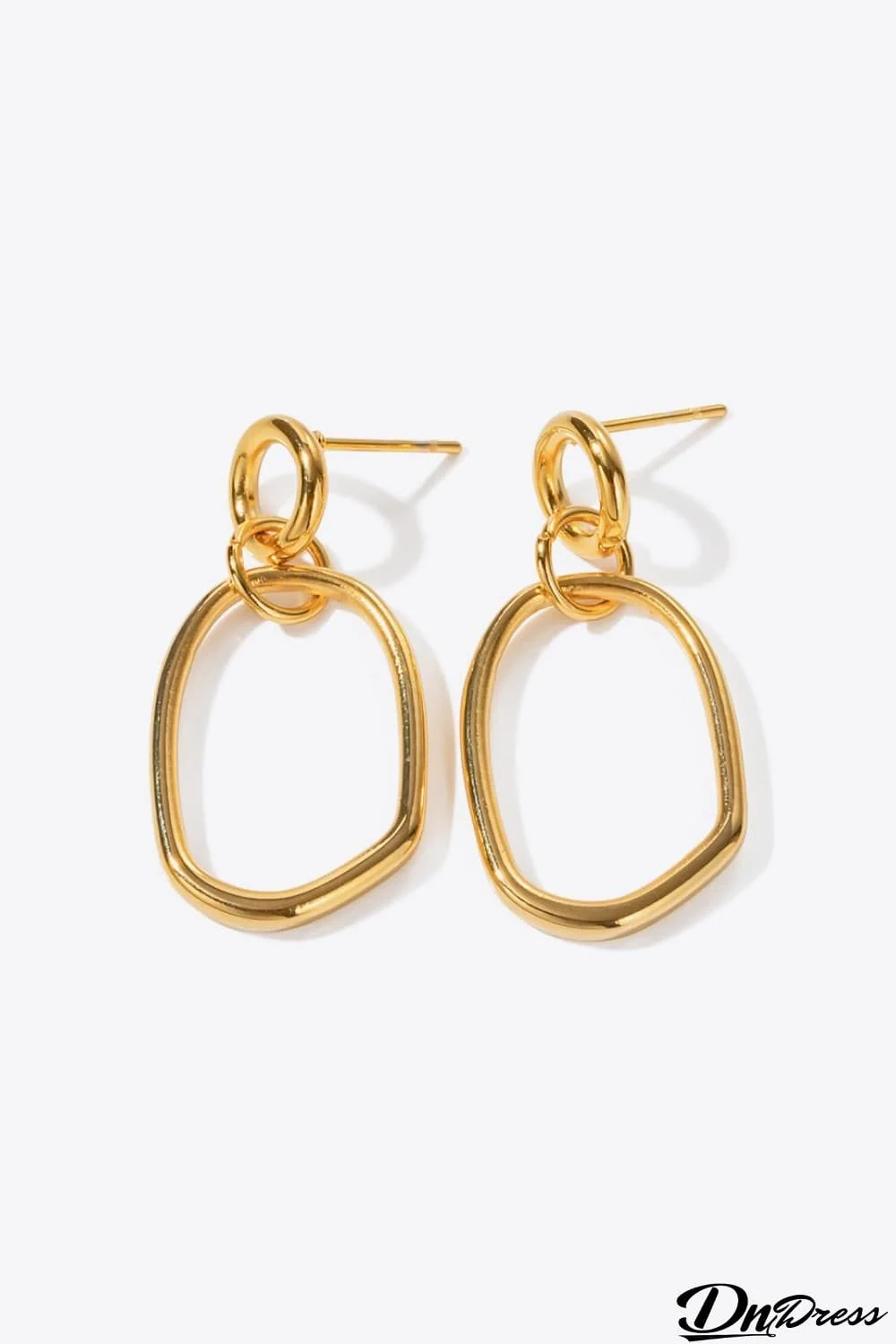 18K Gold-Plated Dangle Earrings