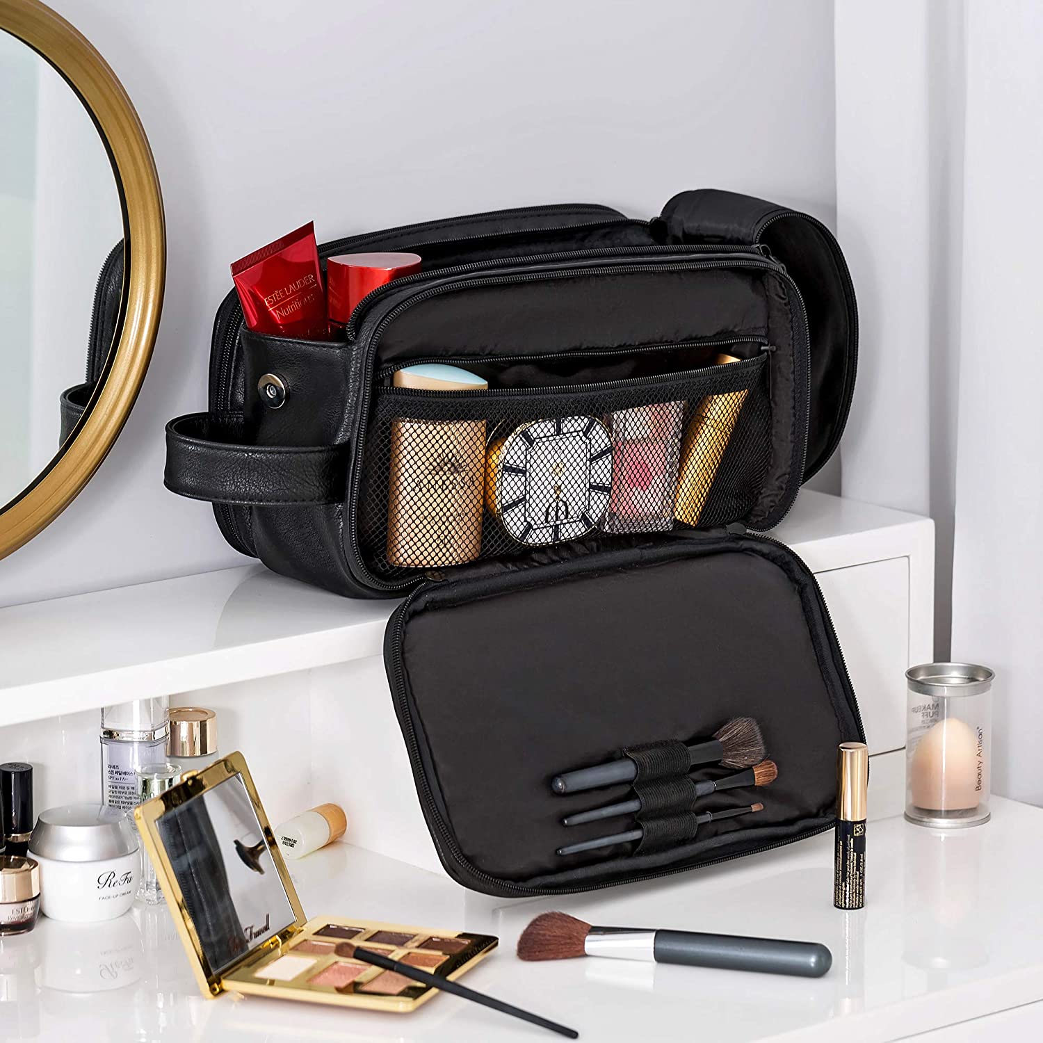 Toiletry Bag for Men or Women - Dopp Kit For Travel.