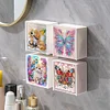(US Local)Wall Mounted Cats Birds DIY Diamond Painting Storage Box for Art Crafts