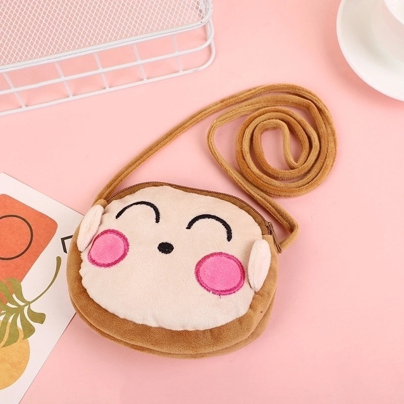 Kid’s Small Plush Rabbit Cat Elephant Cute Zipper Crossbody Bag