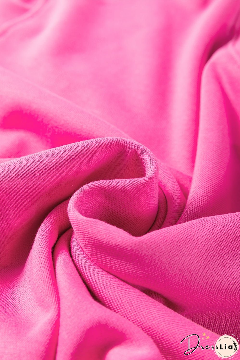 Sachet Pink Mixed Print Patch Drop Shoulder Pullover Top