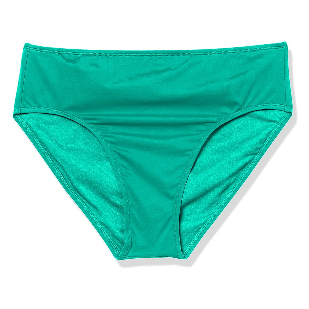 Mongw Women High Waisted Bikini Bottoms Pants Shorts Women Swimming Bottom Swimsuit Bikini Shorts Brazilian Biquini Monokini Swimwear