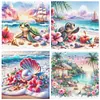 (Multi-Style)Beach Scenery-11CT Stamped Cross Stitch 40*40cm/15.75*15.75in tapestrymarket
