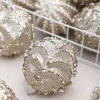12PCS Christmas Tree 8CM Cream Champagne Decor Balls