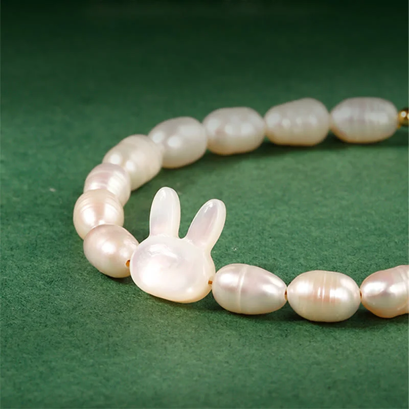 Natural Pearl Cute Rabbit Sincerity Bracelet