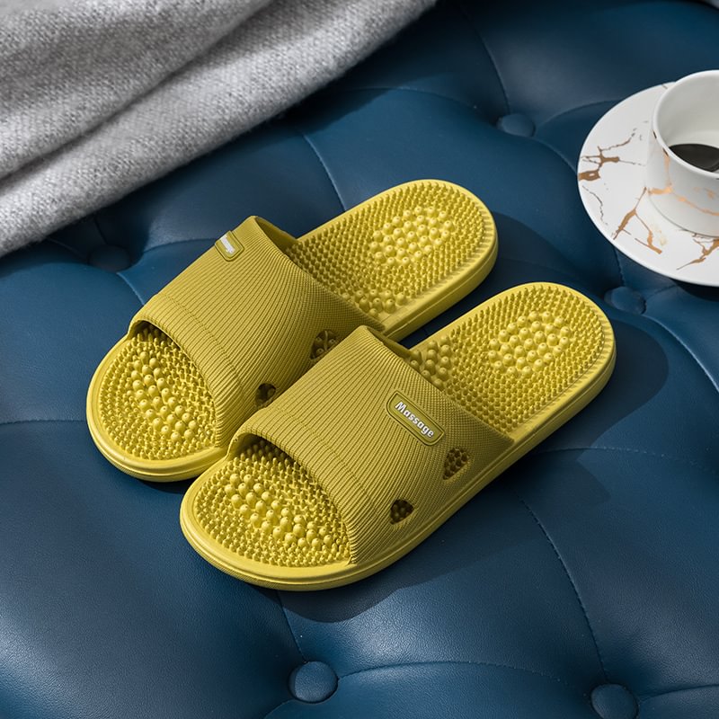 UEONG New Massage Slippers Female Summer Sandals Home Bathroom Bath Slippers Non-slip Soft Sole Men Indoor Hotel Couples Shoes