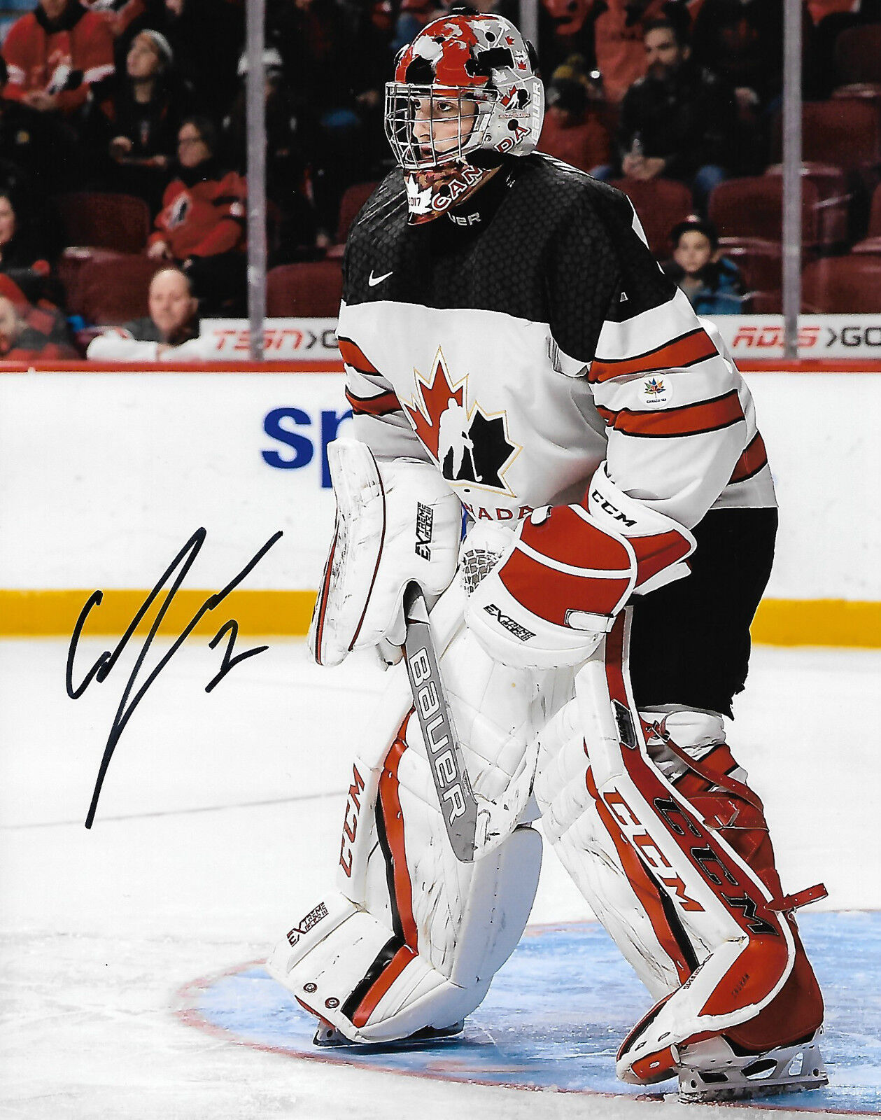 Team Canada Connor Ingram Autographed Signed 8x10 WHL Photo Poster painting COA B