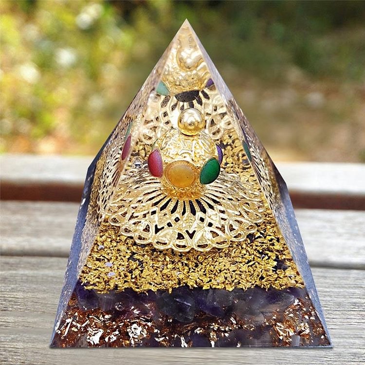 Amethyst Healing Orgone Pyramid