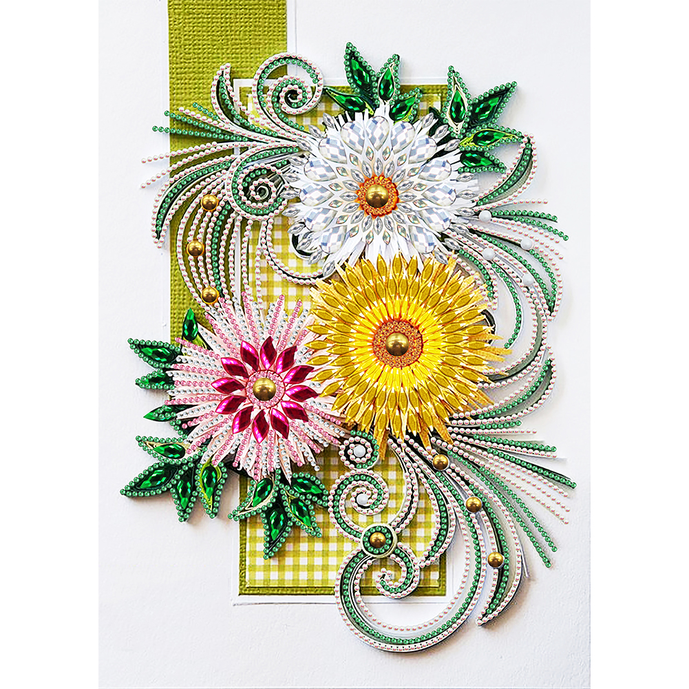 

Flower Quilling Paper - Special Shaped Diamond Painting - 30*40CM, 501 Original