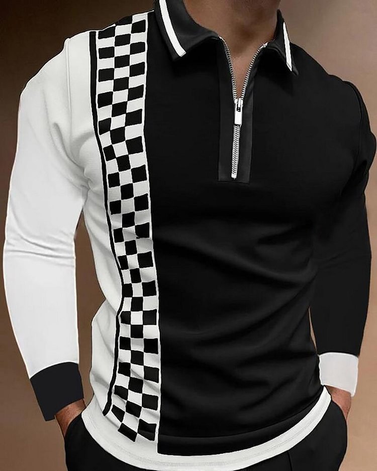 Men's Lapel Polo Shirt001
