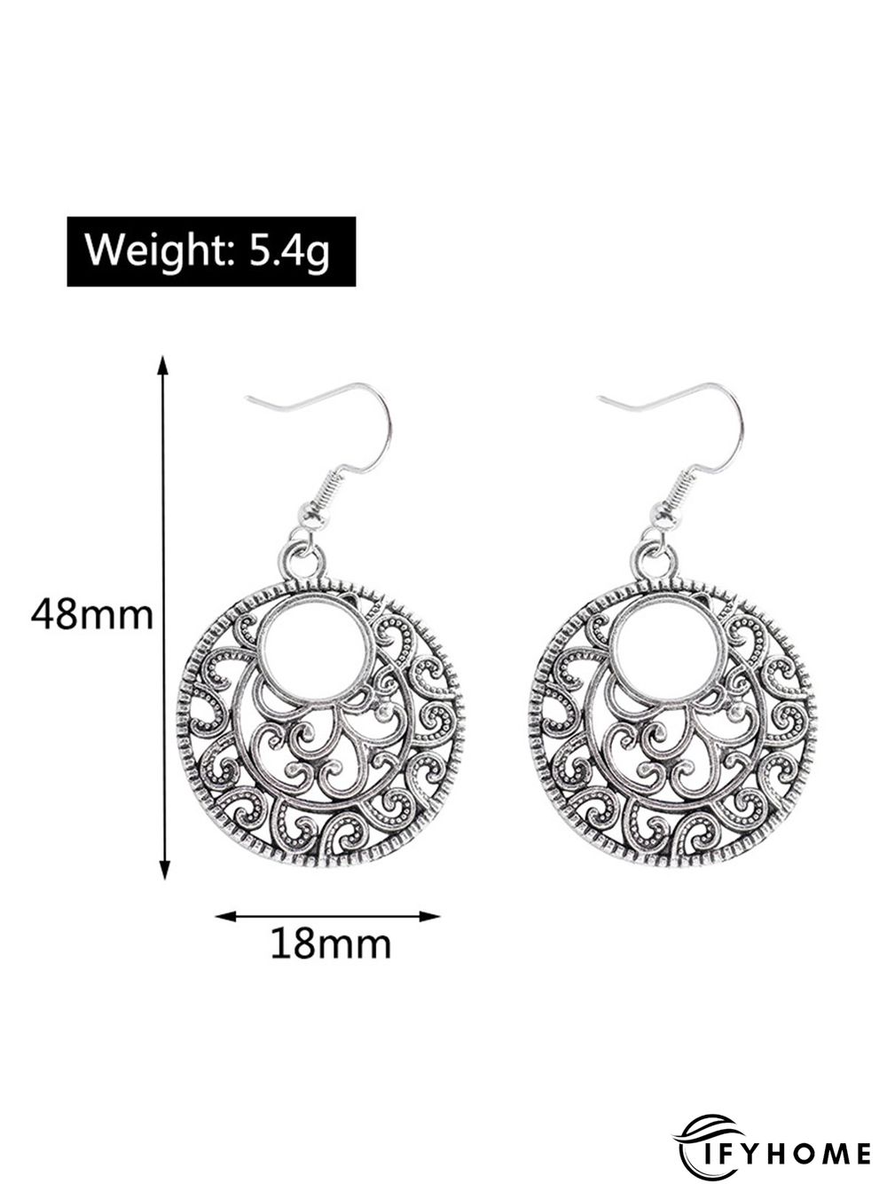 Boho Openwork Ethnic Pattern Earrings Vintage Jewelry | IFYHOME
