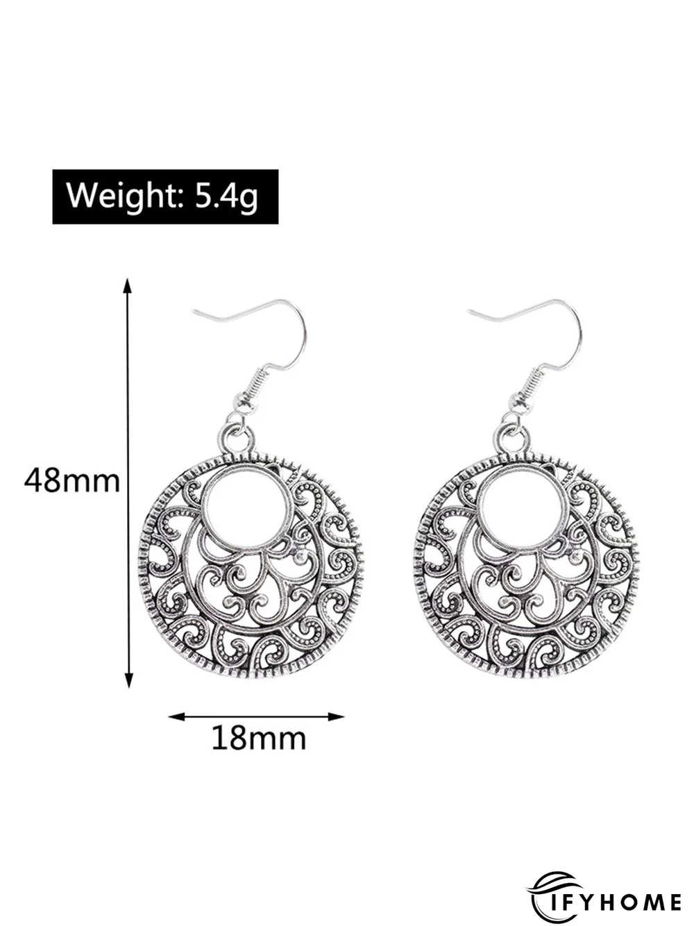 Boho Openwork Ethnic Pattern Earrings Vintage Jewelry | IFYHOME