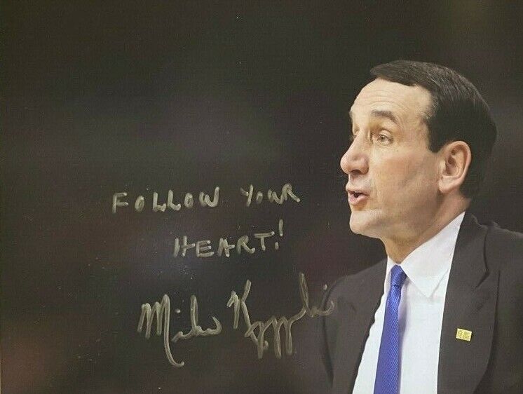 Mike Krzyzewski signed autographed 8x10 Photo Poster painting Duke Blue Devils