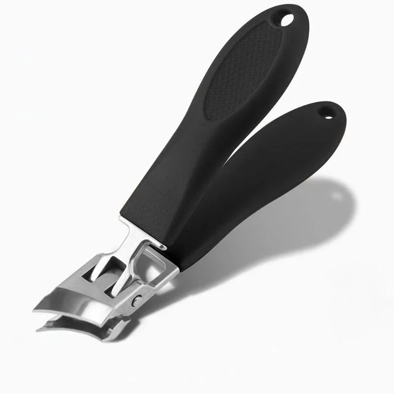 Wide Jaw Opening Anti-Splash Slanted Nail Clipper 